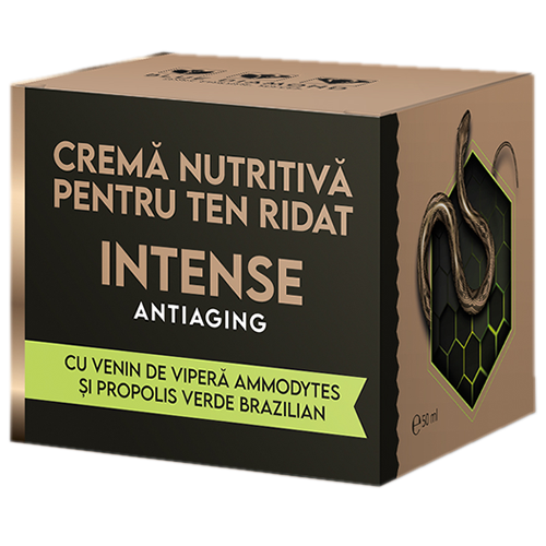 Intense - crema nutritiva pentru ten ridat cu Propolis Verde Brazilian si venin de Vipera Ammodytes, Blue Diamond